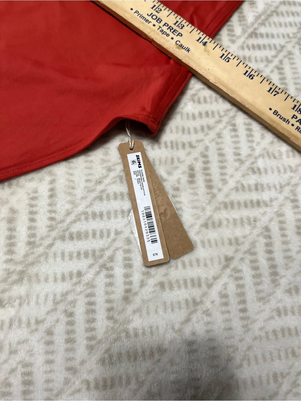 Skims Womens Size Large Terra Stretch Classic Swim Convertible Bikini Bottom NWT